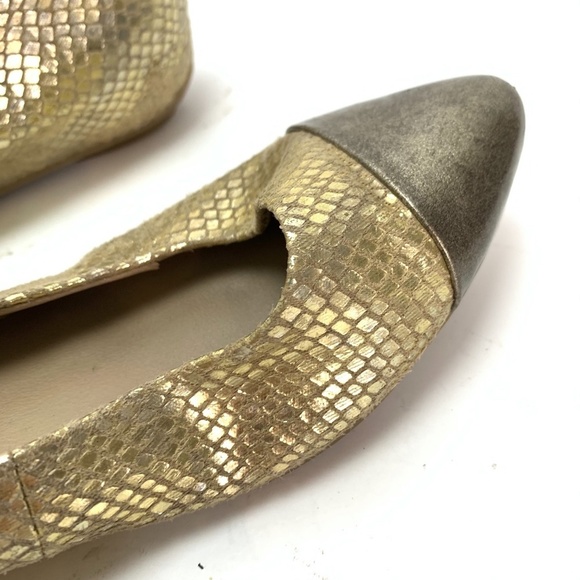 Kenneth Cole REACTION Gold Flats Slip On Shoes 7.5 - Picture 16 of 16